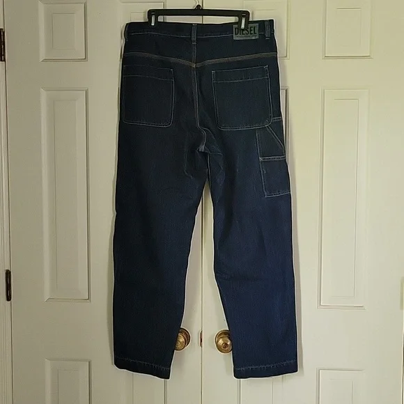 Diesel men's dark wash Carpenter Jeans feat. Coca-Cola sz 34x29 - Picture 3 of 13